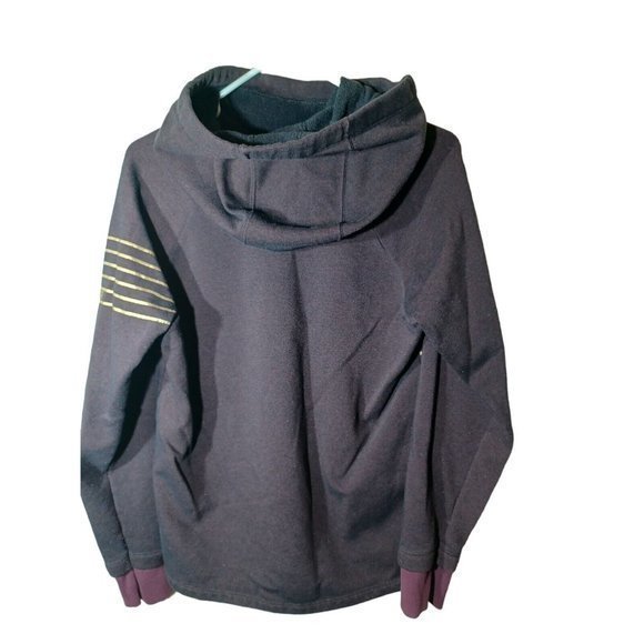 Women's Under‎ Armour Deep Purple Long Sleeve Scoop Neck Hoodie Size Medium - Picture 7 of 8